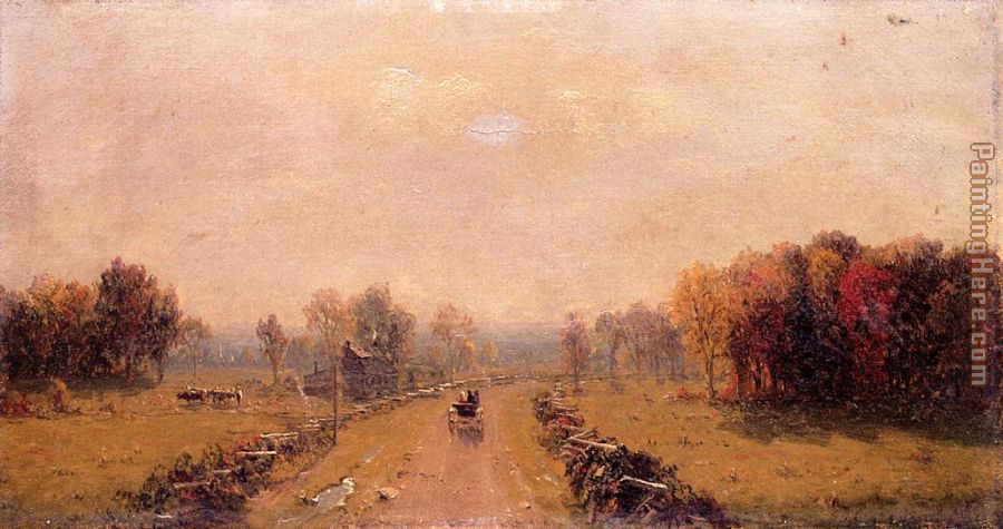 Sanford Robinson Gifford Carriage on a Country Road